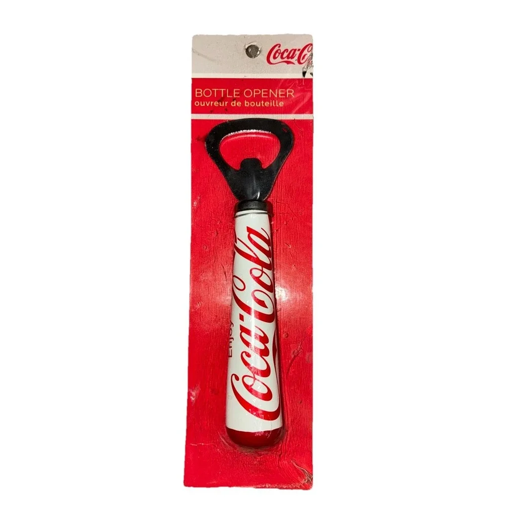 Coca Cola Bottle Opener White  Red Caps Coca Cola Logo CVS‎ 2008 Y2K NEW